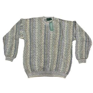 Vintage Tundra Canada Sweater Coogi-Style Textured Men's M New With Tags 4T897T